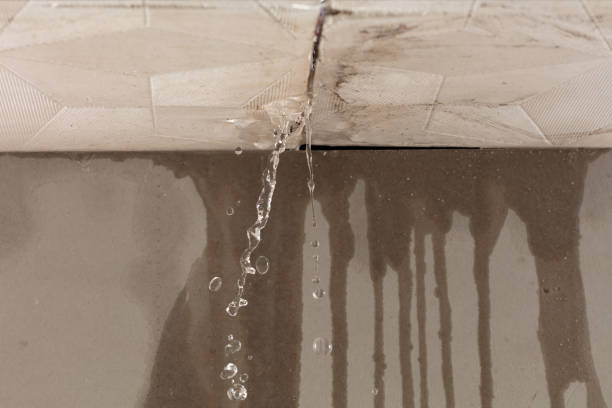 Professional Burst Pipe Cleanup technician working in Riesel, TX